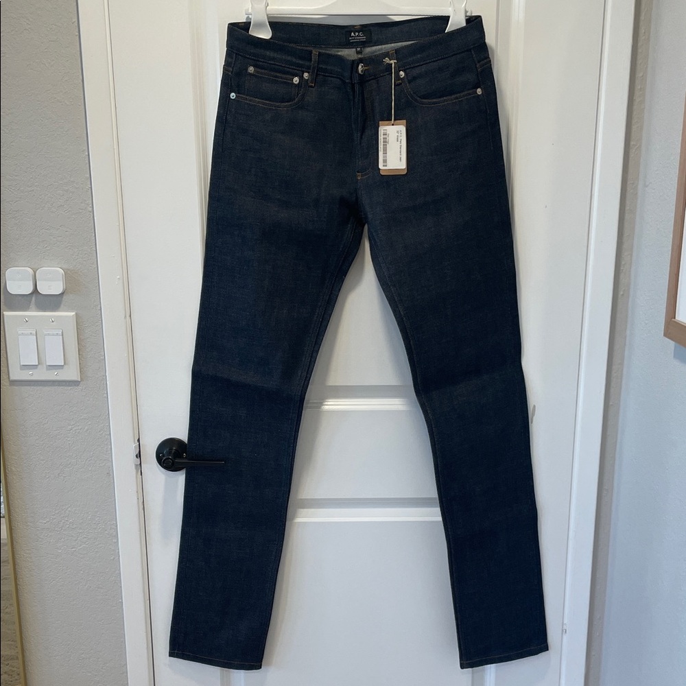 A.P.C Men's Petit Standard Dry Selvedge Raw Denim Jeans